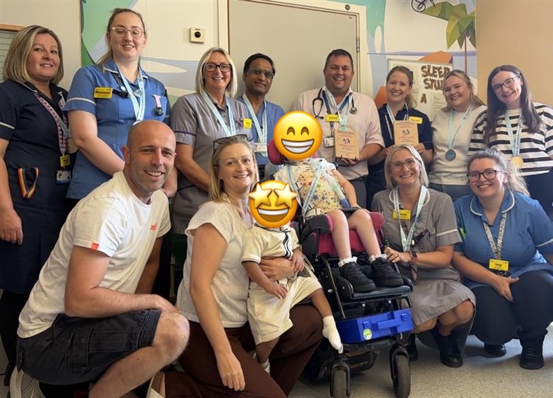 Family with the Hospital team!