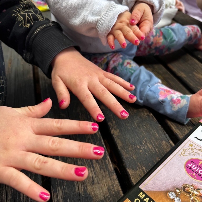 Manicures from the goody bags!