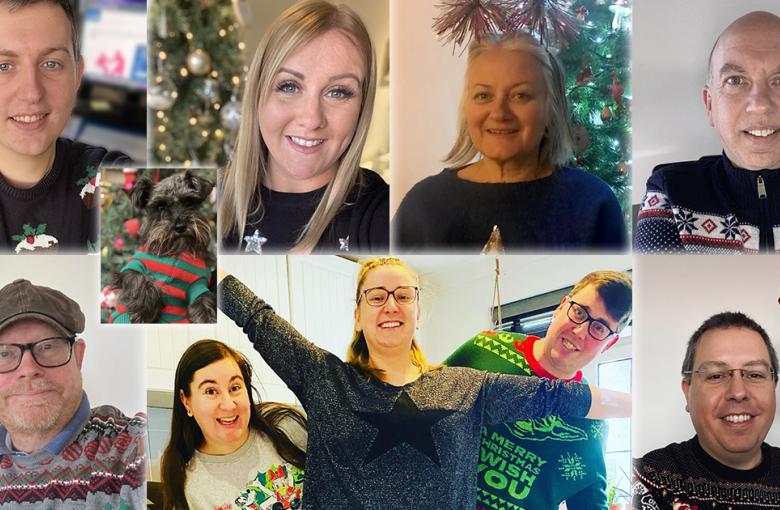 Christmas Jumpers worn by staff and families this year