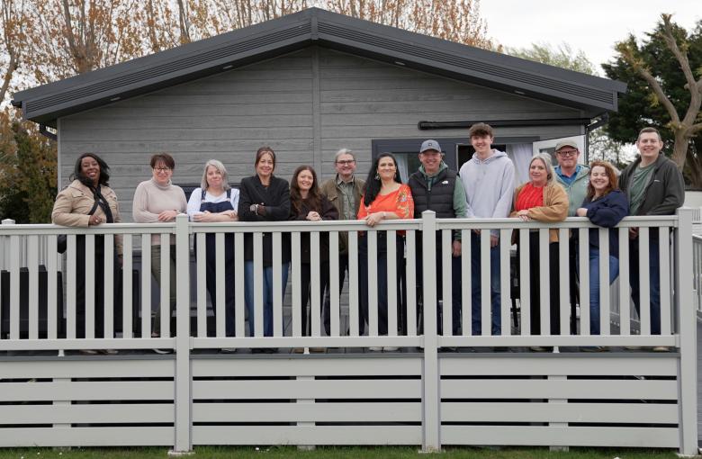Our team at the holiday lodge