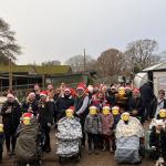 The Fostering Together santa army take over the Rare Breeds Centre!